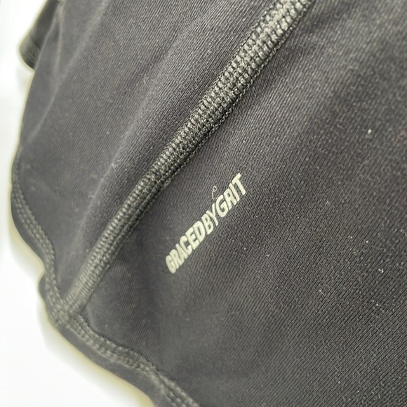Danskin Gray Yoga Leggings & Graced by Grit Black Zip Up Work Out Top 2 PC SZ SM - Picture 4 of 15